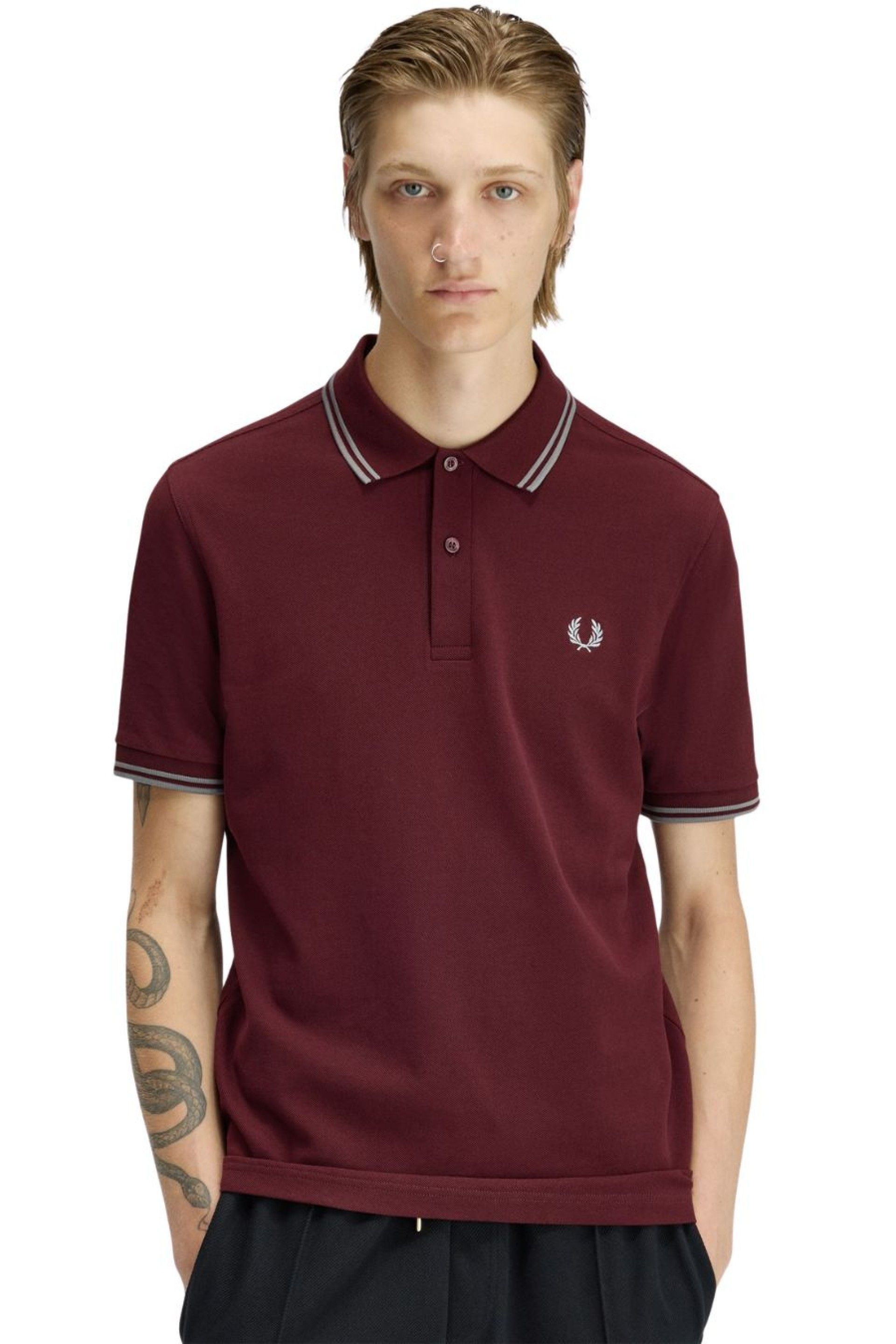 Polo FRED PERRY M3600 Riscas Gola
