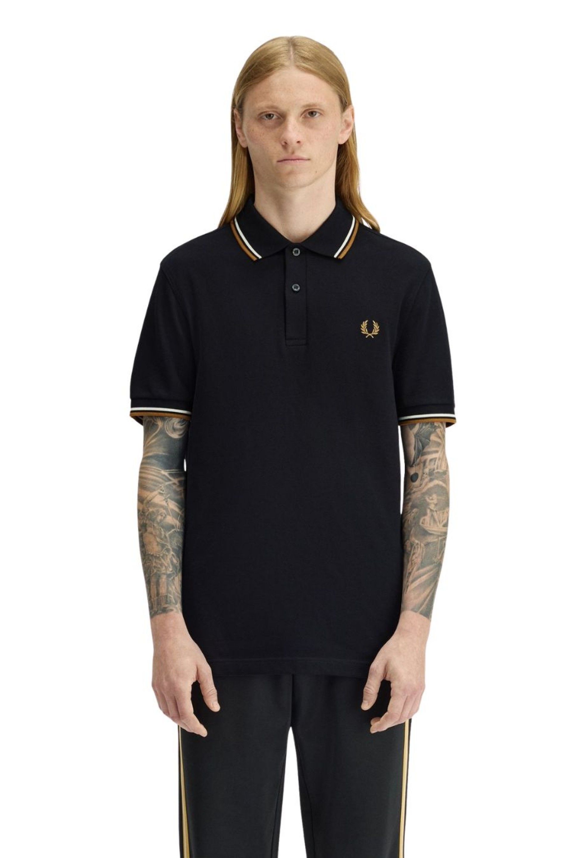 Polo FRED PERRY M3600 Riscas Gola