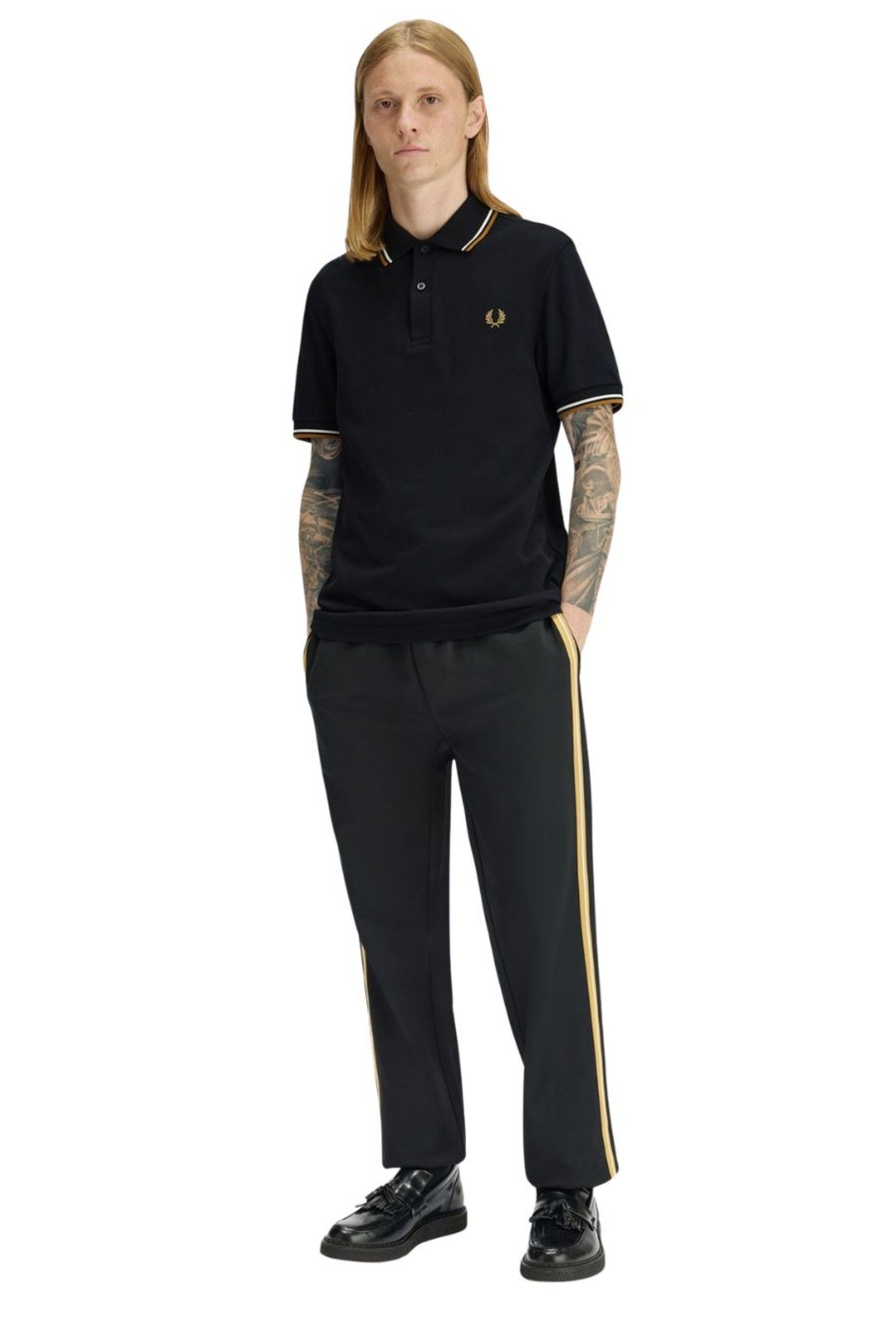 Polo FRED PERRY M3600 Riscas Gola