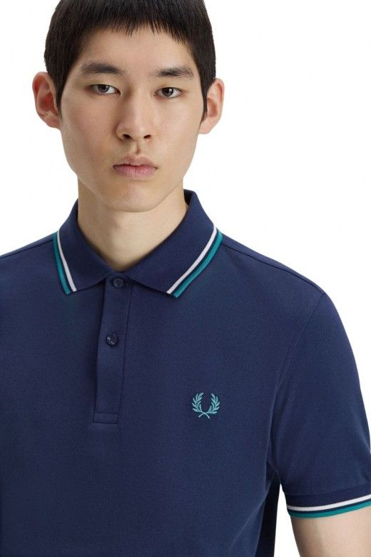 Polo FRED PERRY M3600 Riscas Gola Polo FRED PERRY M3600 Riscas Gola