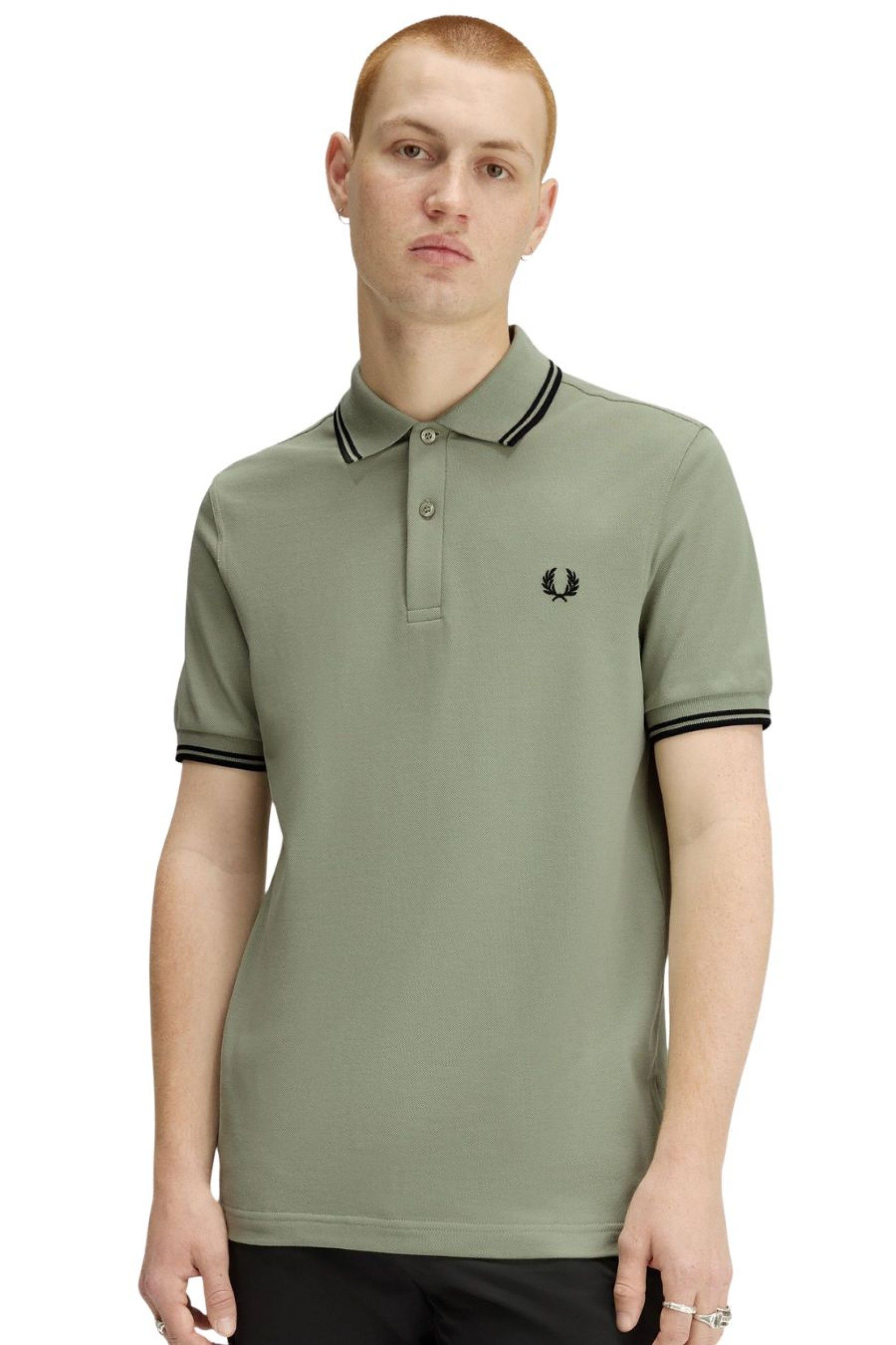 Polo FRED PERRY M3600 Riscas Gola