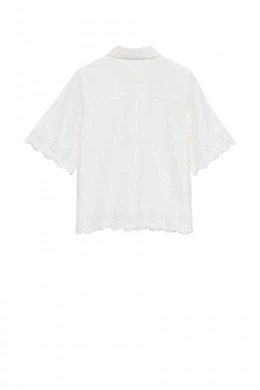 Camisa Mulher Alysa Bordado Denim Vero Moda Camisa Mulher Alysa Bordado Denim Vero Moda
