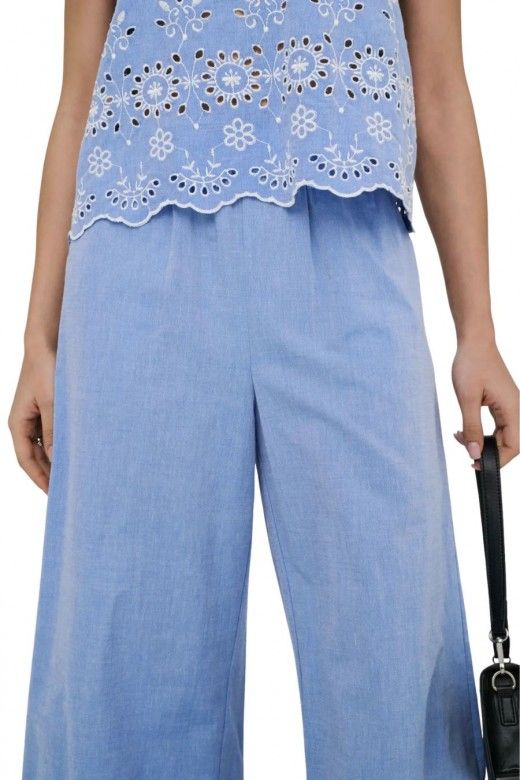 Calça Mulher Marina Bordado JDY Only Calça Mulher Marina Bordado JDY Only