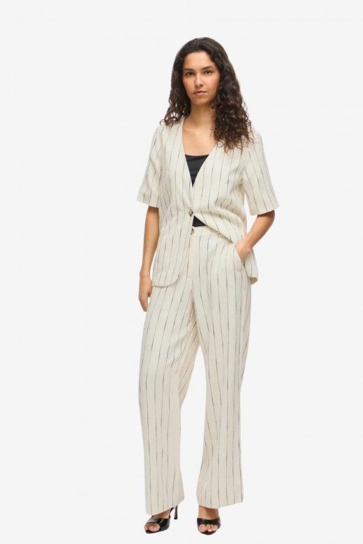 Calça Mulher com Risca Dancina HW Tailored Vila Calça Mulher com Risca Dancina HW Tailored Vila