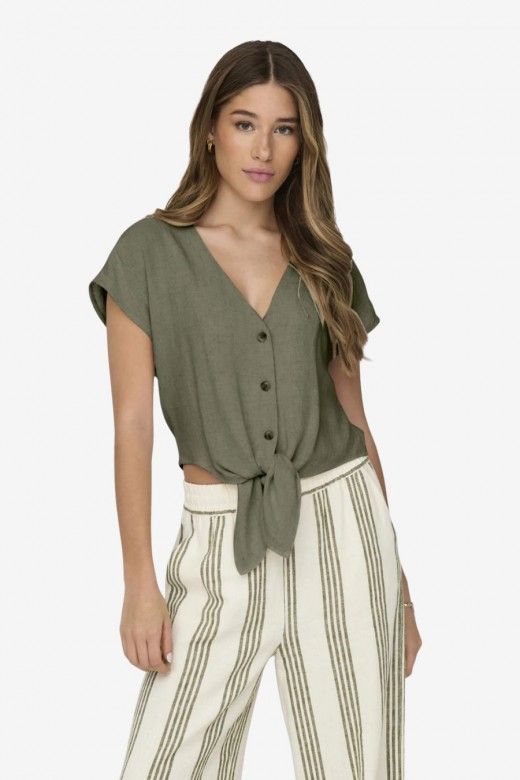 Top Blusa Siesta SS Knot Lin Only Top Blusa Siesta SS Knot Lin Only