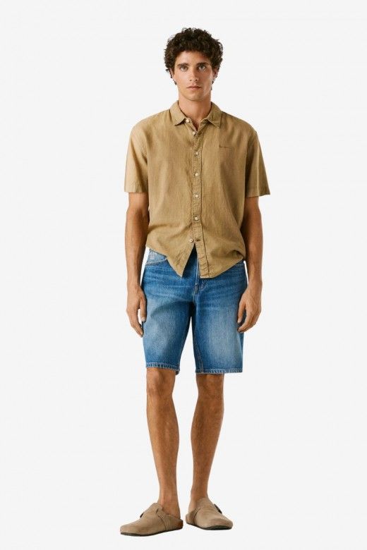 Calção Jeans Homem Tapered Pepe Jeans Calção Jeans Homem Tapered Pepe Jeans