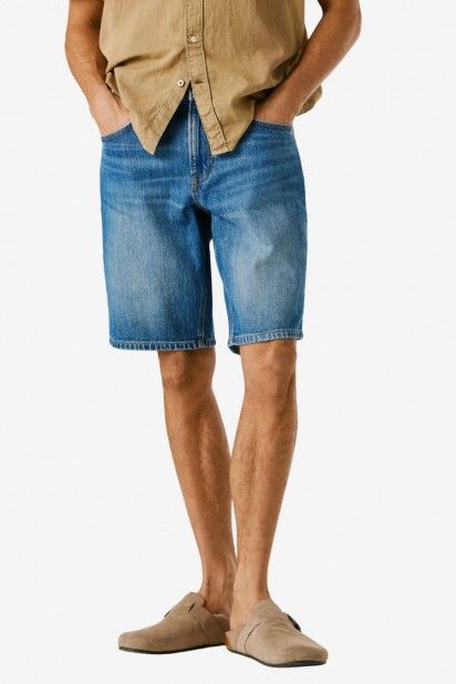 Calção Jeans Homem Tapered Pepe Jeans Calção Jeans Homem Tapered Pepe Jeans
