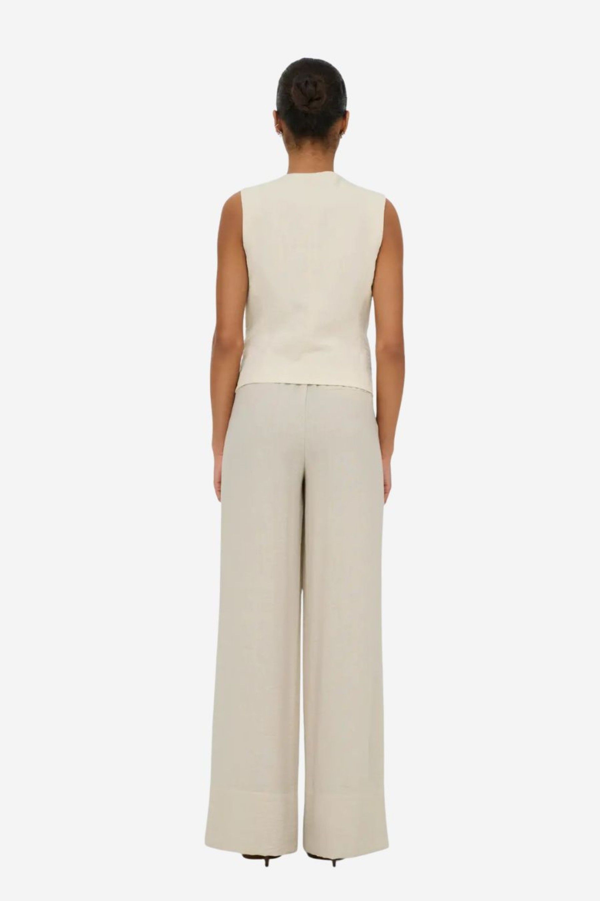 Calça Mulher JDY Cara Linen Palazzo