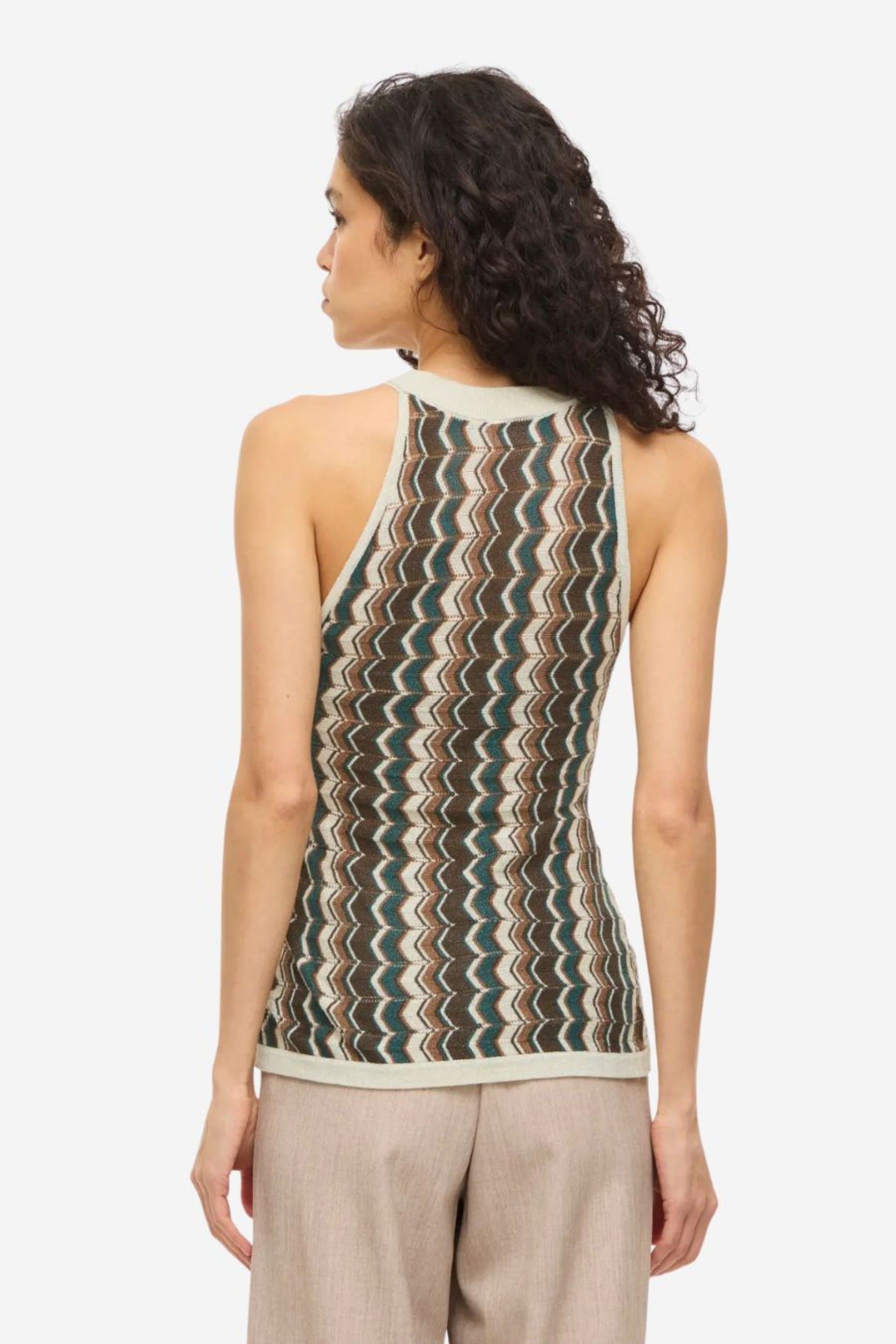 Top Vila Ember Halterneck S/L Malha