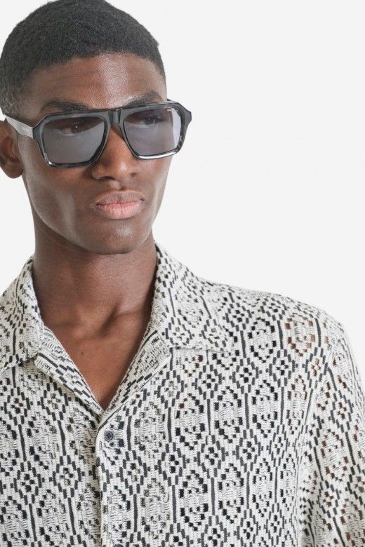 Camisa Antony Morato V manga curta Print Camisa Antony Morato V manga curta Print