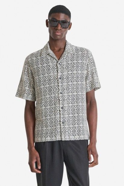 Camisa Antony Morato V manga curta Print
