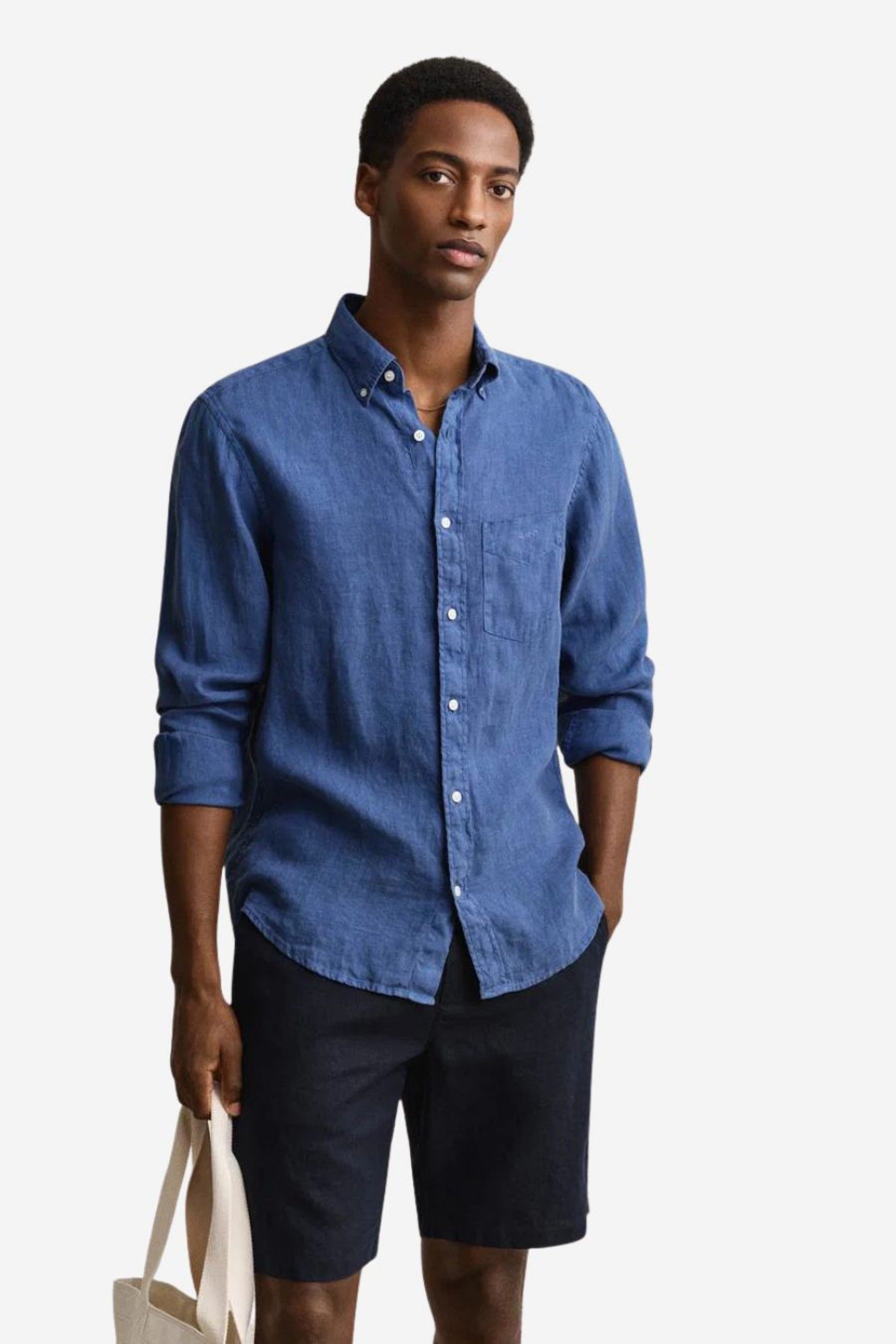 Camisa Gant Linen Reg