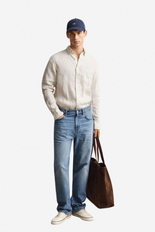 Camisa Gant Linen Reg Camisa Gant Linen Reg