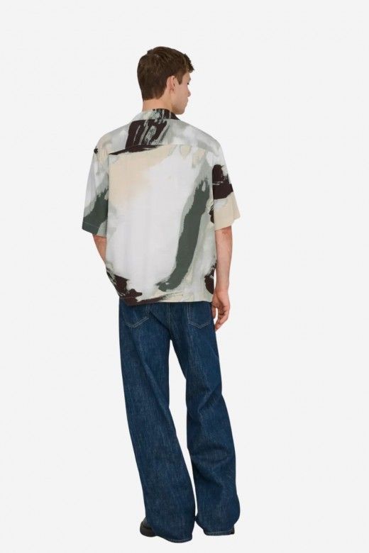 Camisa Only & Sons manga curta Harvi Print Camisa Only & Sons manga curta Harvi Print