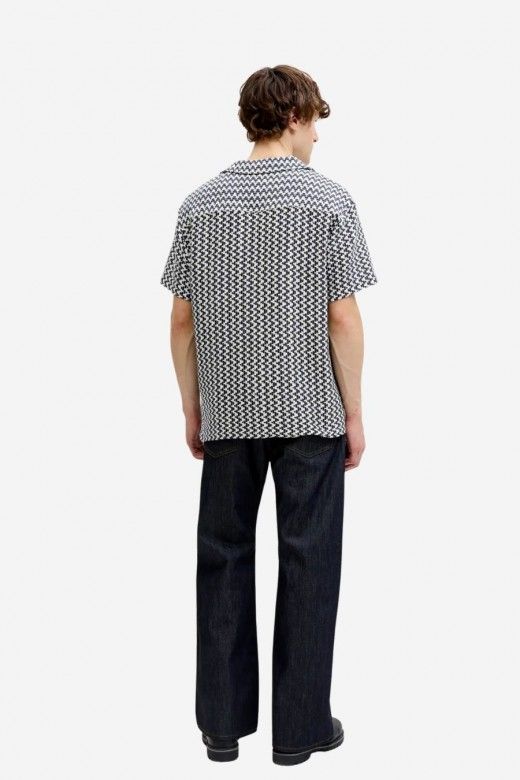 Camisa Jack Jones Montauk Crochet manga curta Camisa Jack Jones Montauk Crochet manga curta