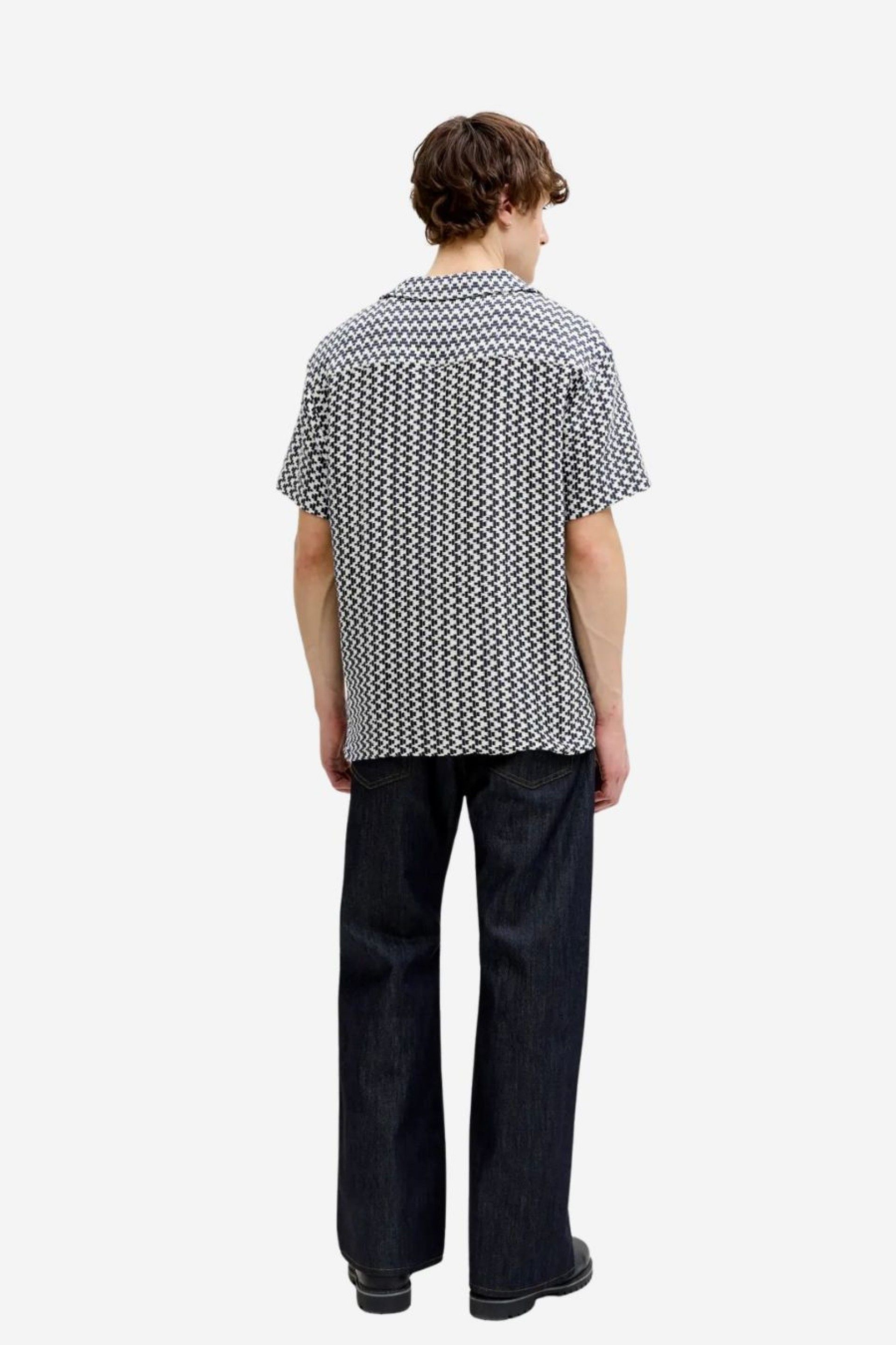 Camisa Jack Jones Montauk Crochet manga curta