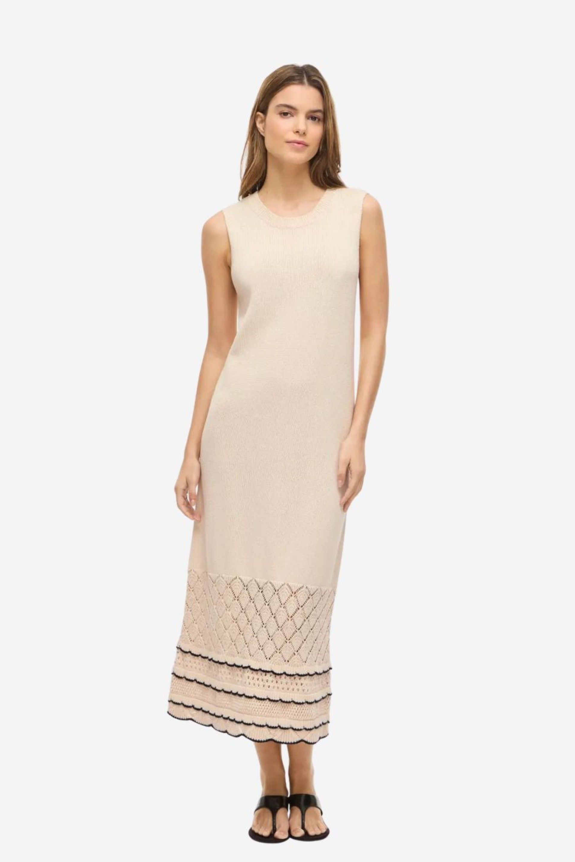 Vestido Malha Vila Zinnia Long