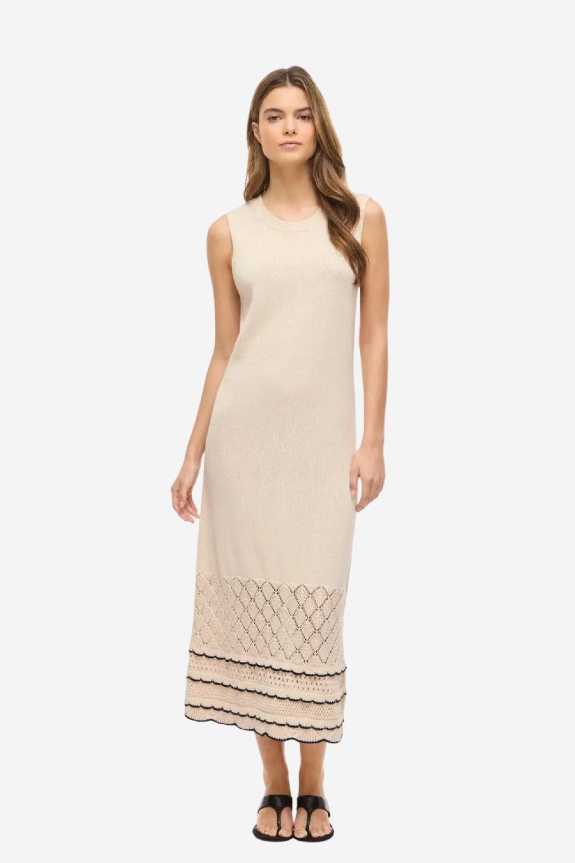 Vestido Malha Vila Zinnia Long