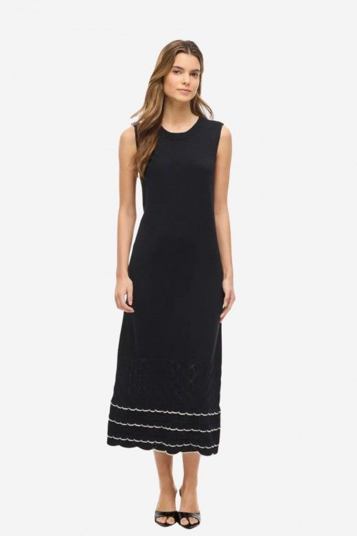 Vestido Malha Vila Zinnia Long