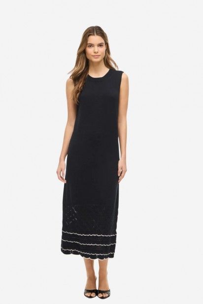 Vestido Malha Vila Zinnia Long