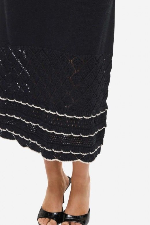 Vestido Malha Vila Zinnia Long