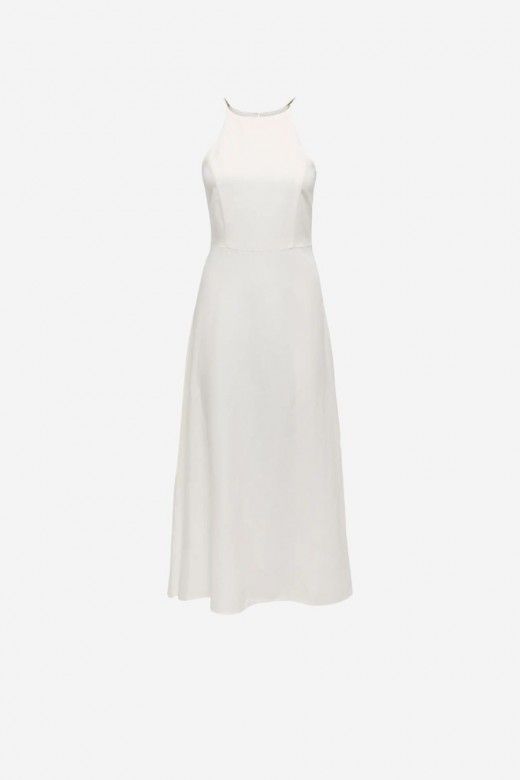 Vestido Vila Lelene SL Linen Long Vestido Vila Lelene SL Linen Long