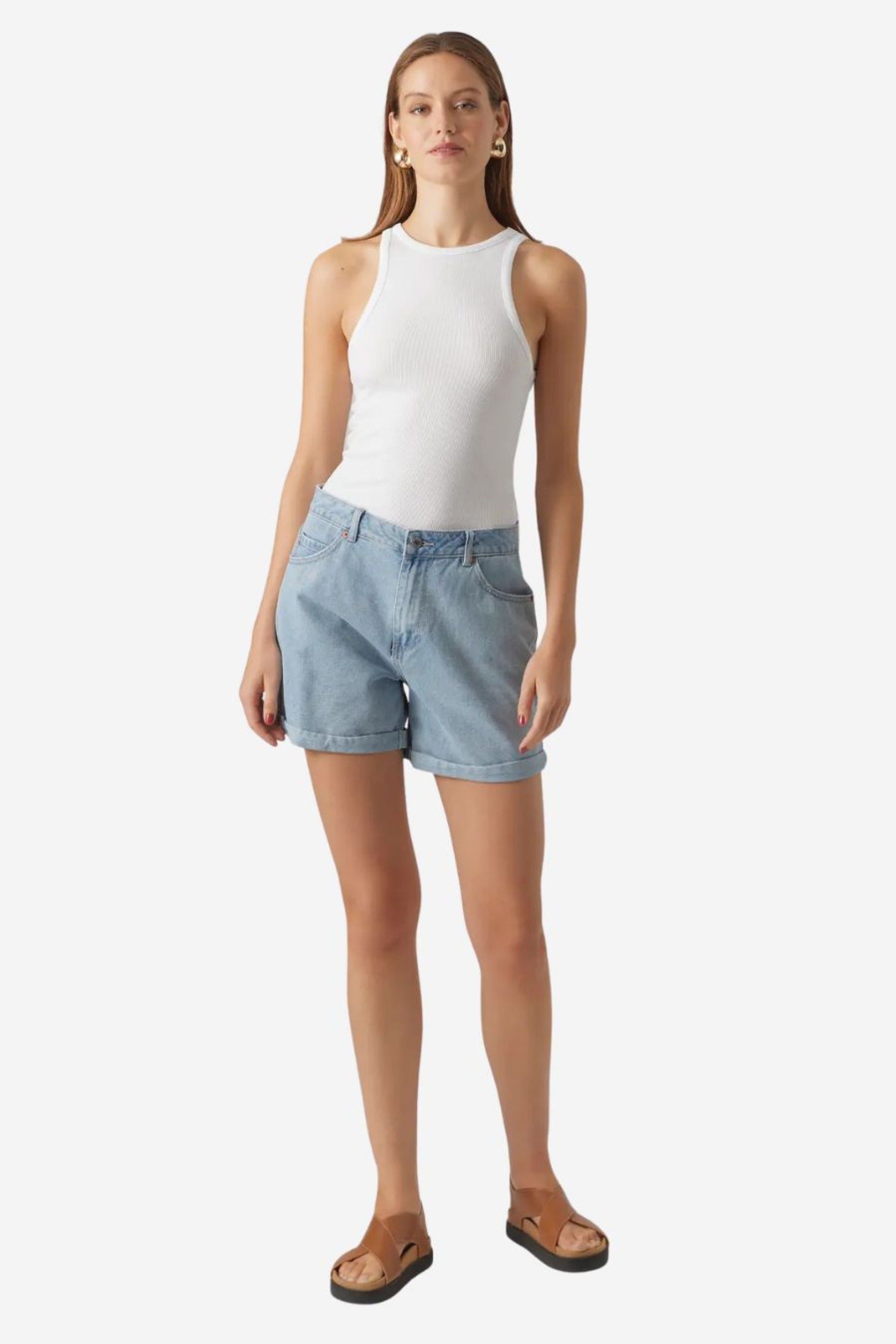 Calção Mulher Shorts Zuri HR Vero Moda