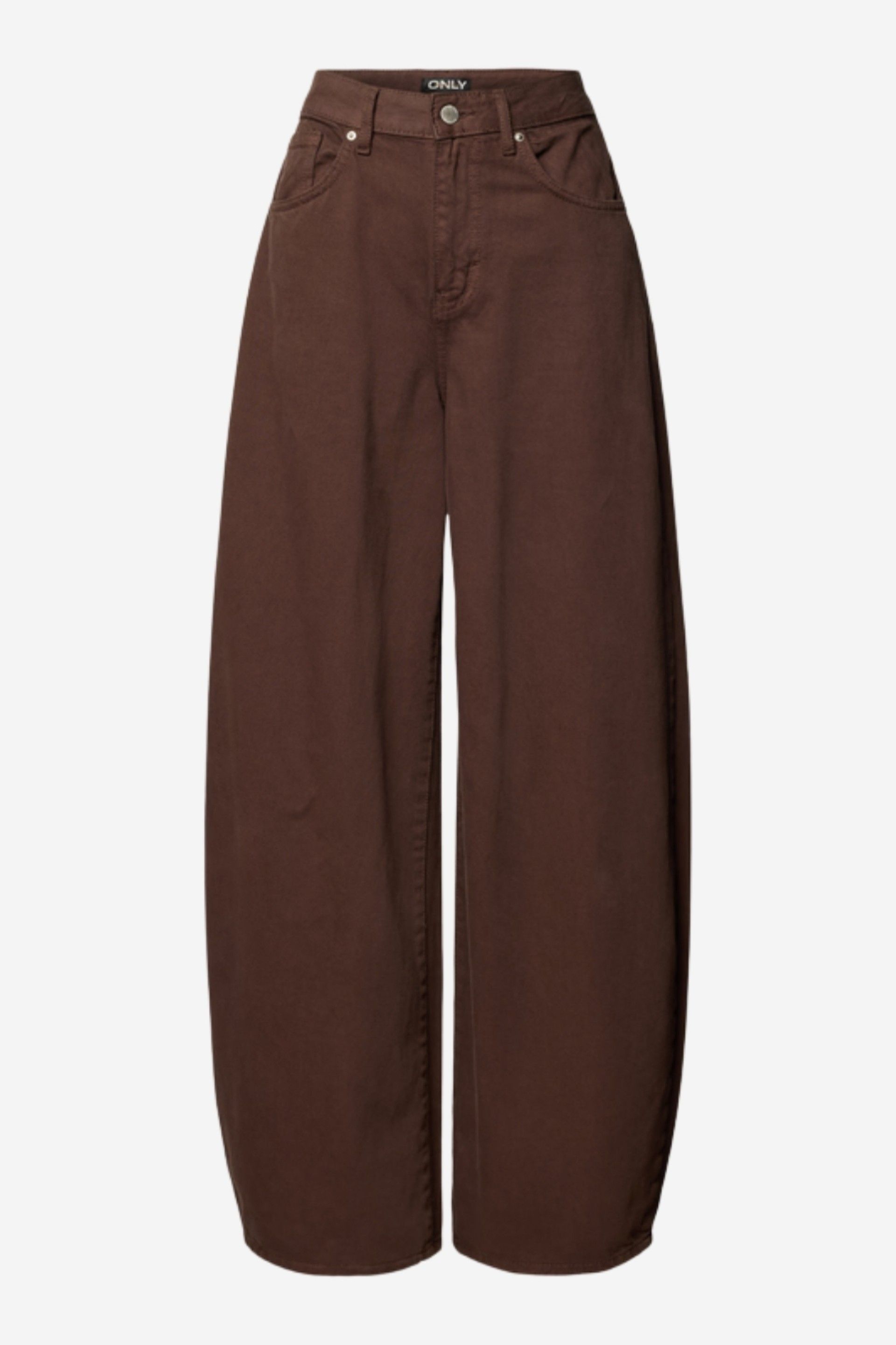 ONLY Taylor Calça Jeans Cintura Subida Barrel Mulher