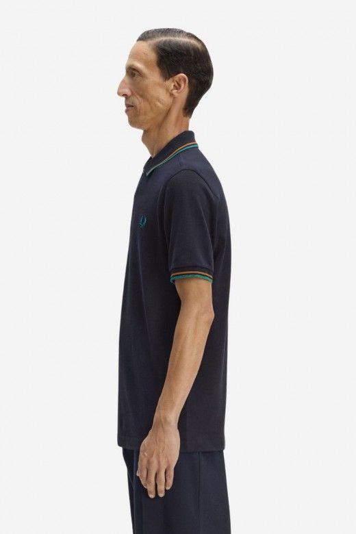 Polo FRED PERRY M3600 Riscas Gola Polo FRED PERRY M3600 Riscas Gola