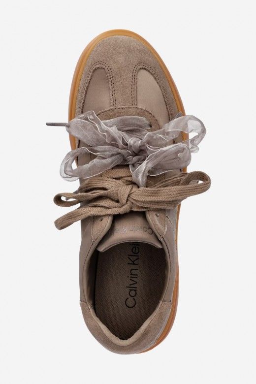 Calvin Klein Sapatilha Cordão em Cetim Mulher Calvin Klein Sapatilha Cordão em Cetim Mulher