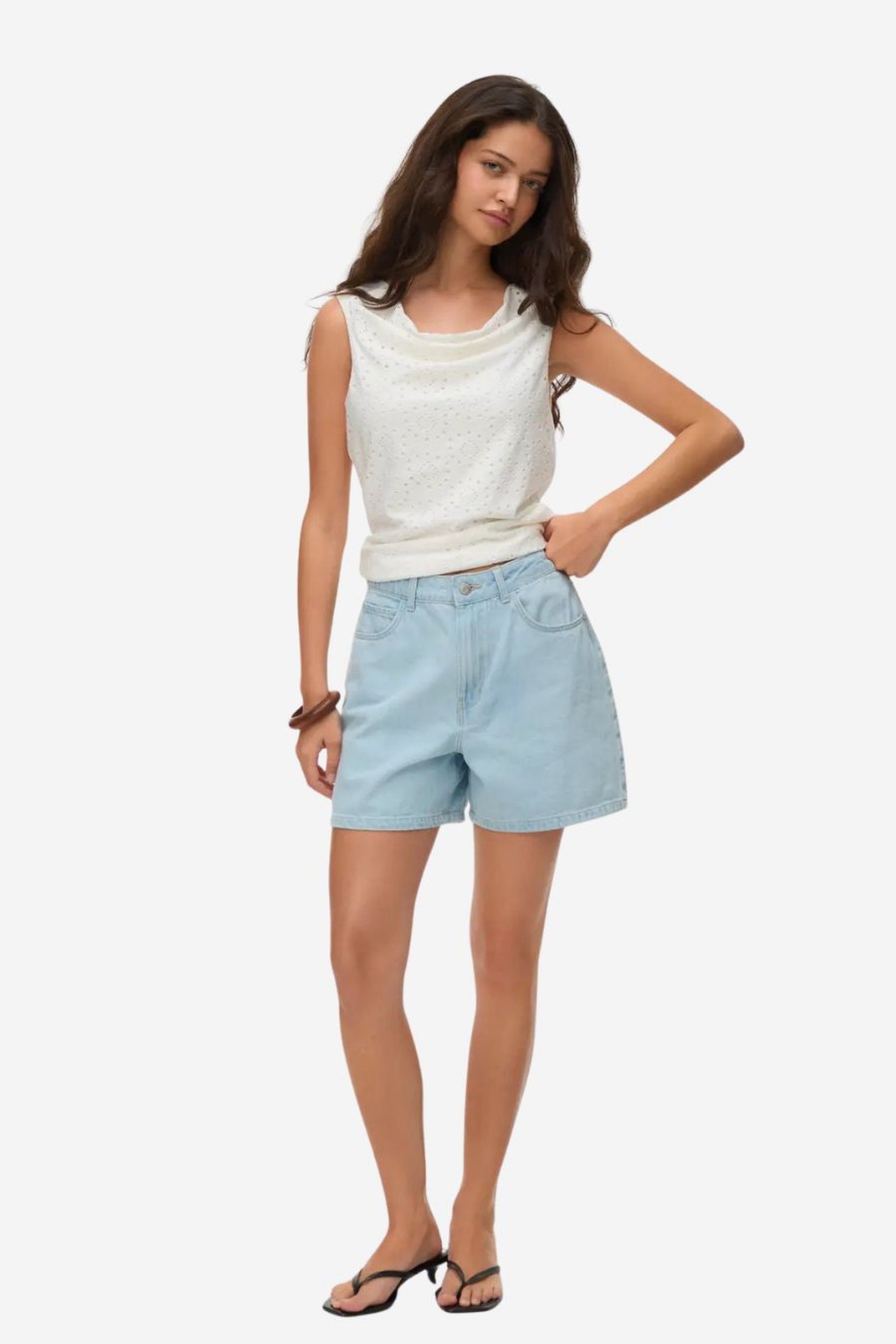Calção Kirsa Molly HR Denim Shorts