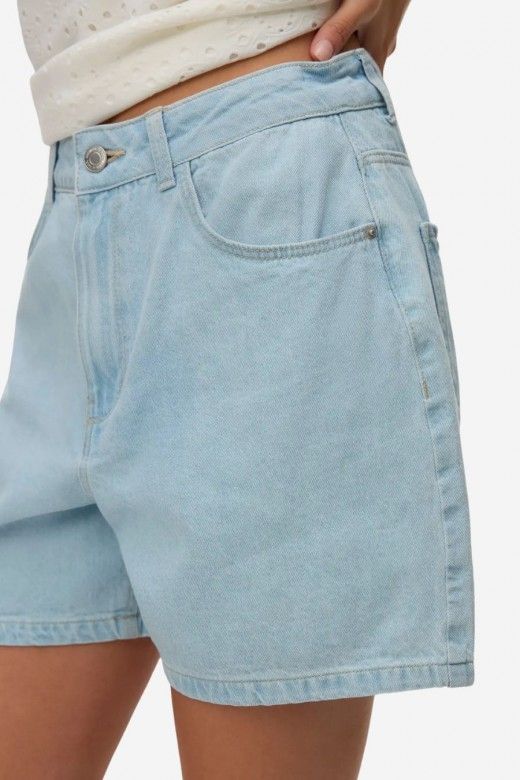 Calção Kirsa Molly HR Denim Shorts Calção Kirsa Molly HR Denim Shorts