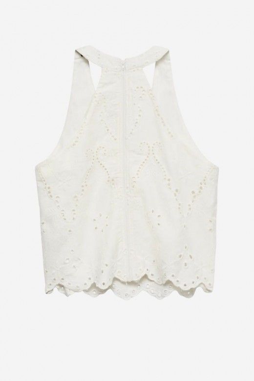 Top Vero Moda Lyng SL Bortado Croché Top Vero Moda Lyng SL Bortado Croché