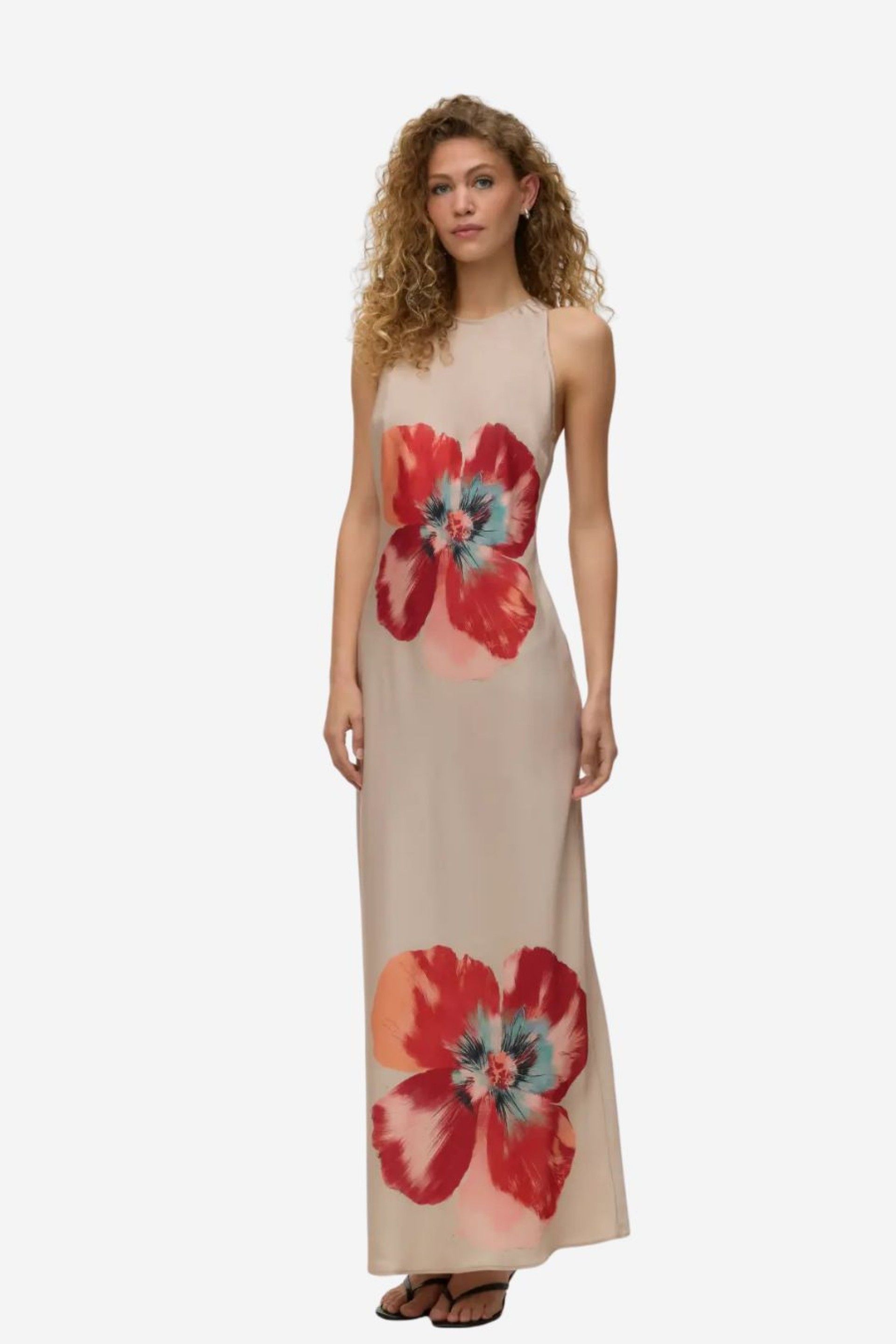 Vestido Vero Moda Reba Print Hibisca