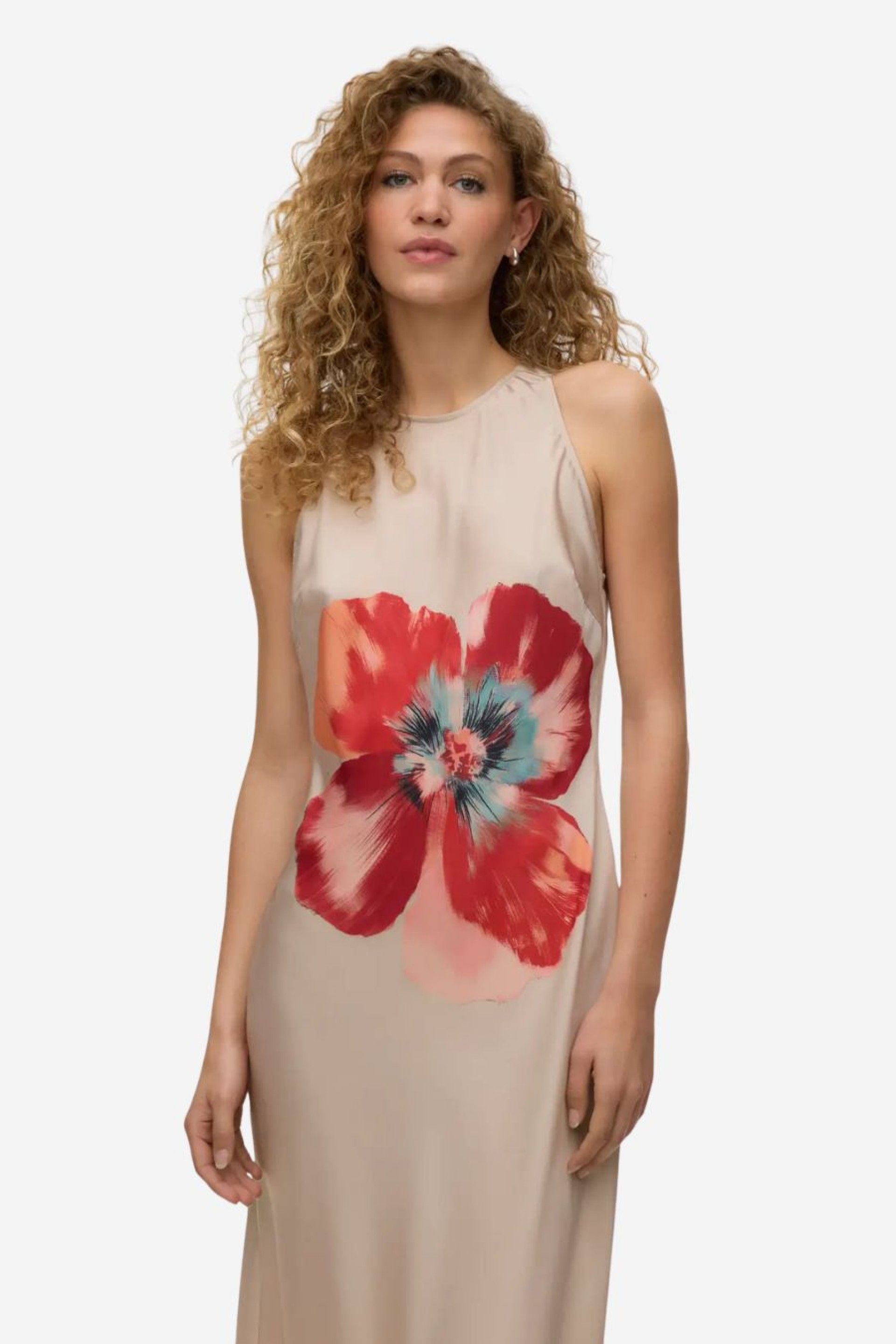 Vestido Vero Moda Reba Print Hibisca