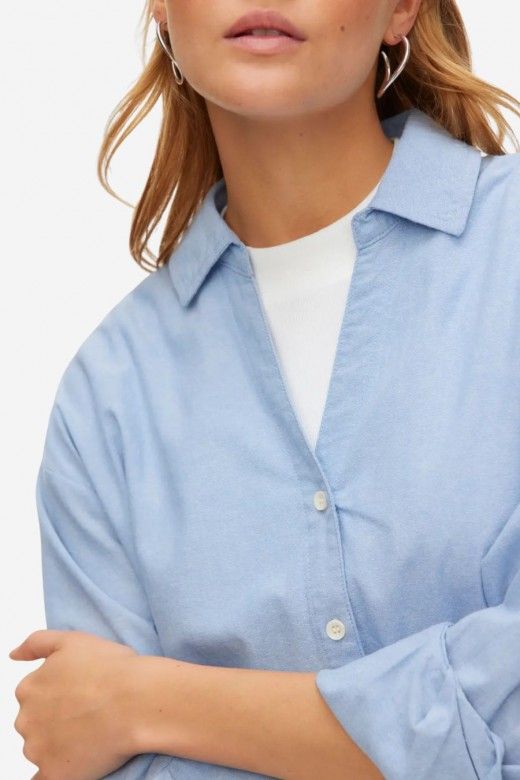 Camisa Vero Moda Blusa V Norma Chambray