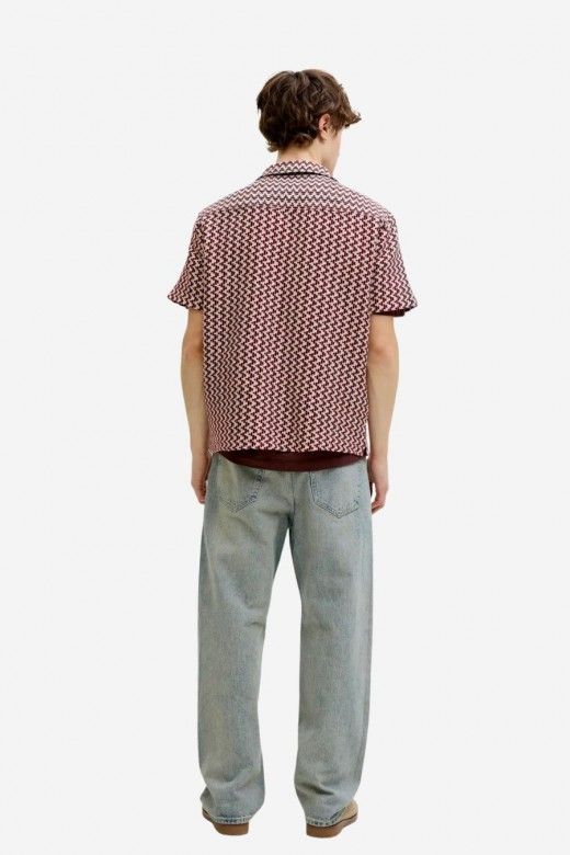 Camisa Jack Jones Montauk Crochet manga curta Camisa Jack Jones Montauk Crochet manga curta