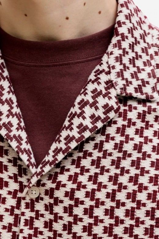 Camisa Jack Jones Montauk Crochet manga curta Camisa Jack Jones Montauk Crochet manga curta
