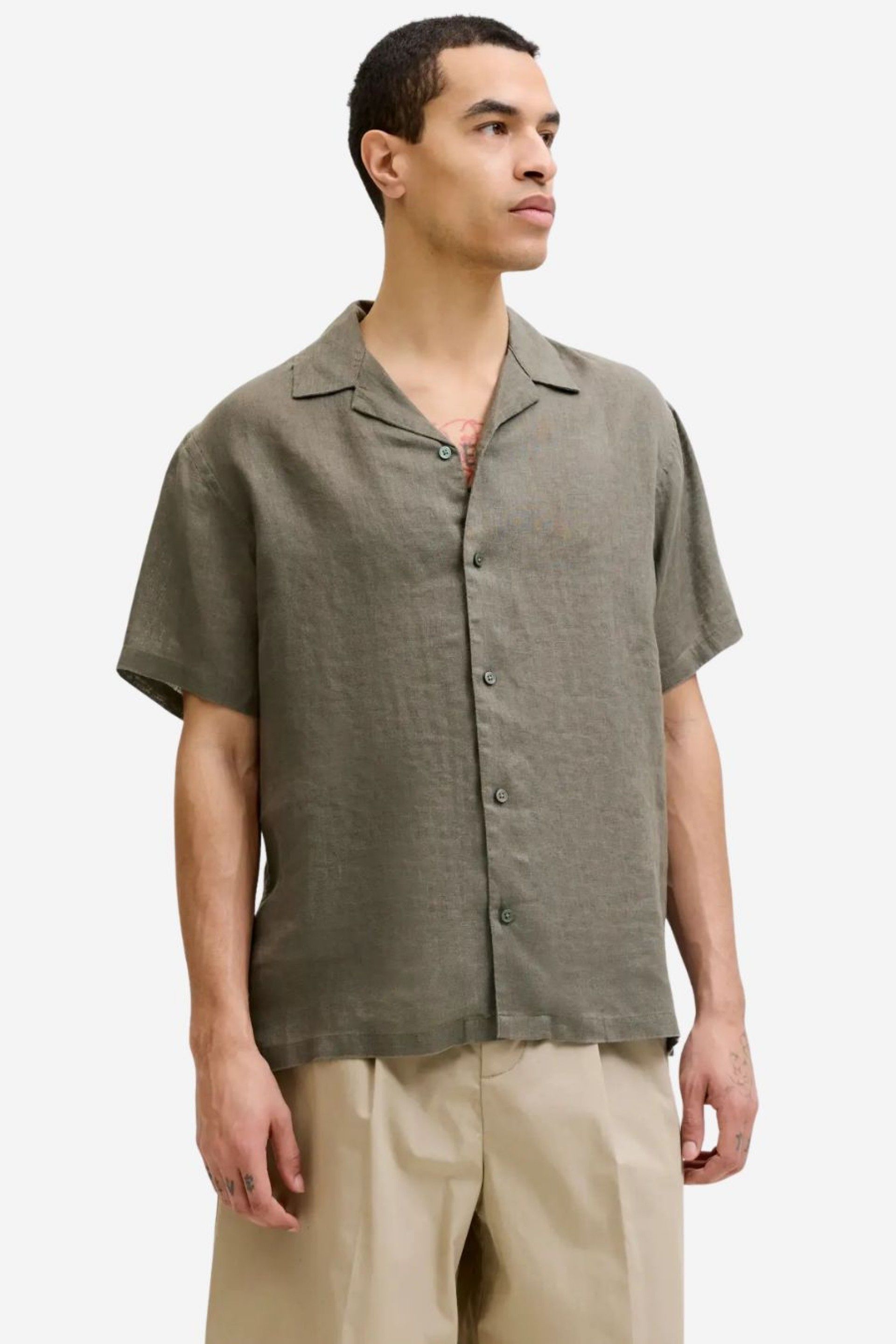 Camisa Jack Jones Blalawrence Linen Resort