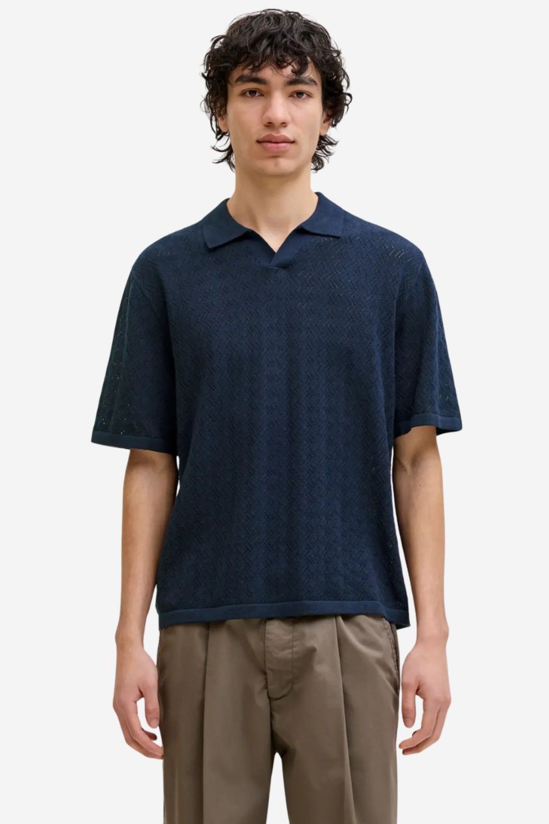 Polo Jack Jones Malha V Tyler