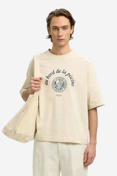 T-Shirt Selected Boxynorman Graphic