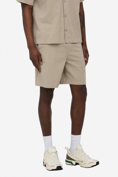 Cal��o Only & Sons Cruz Seersucker Jogger Shorts