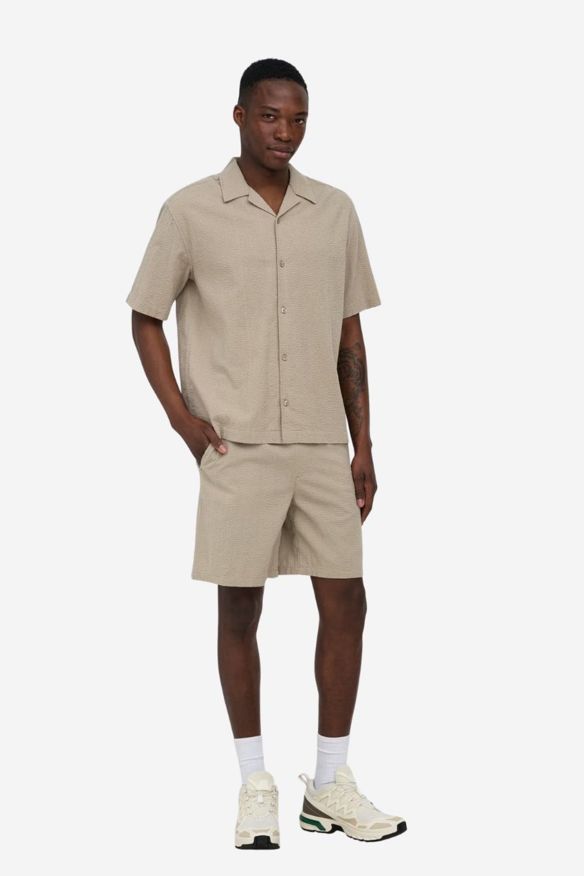 Calção Only & Sons Cruz Seersucker Jogger Shorts