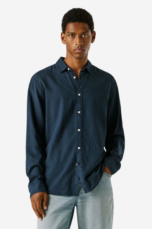 Camisa Pepe Jeans Payton Tingida Relaxed Fit Camisa Pepe Jeans Payton Tingida Relaxed Fit
