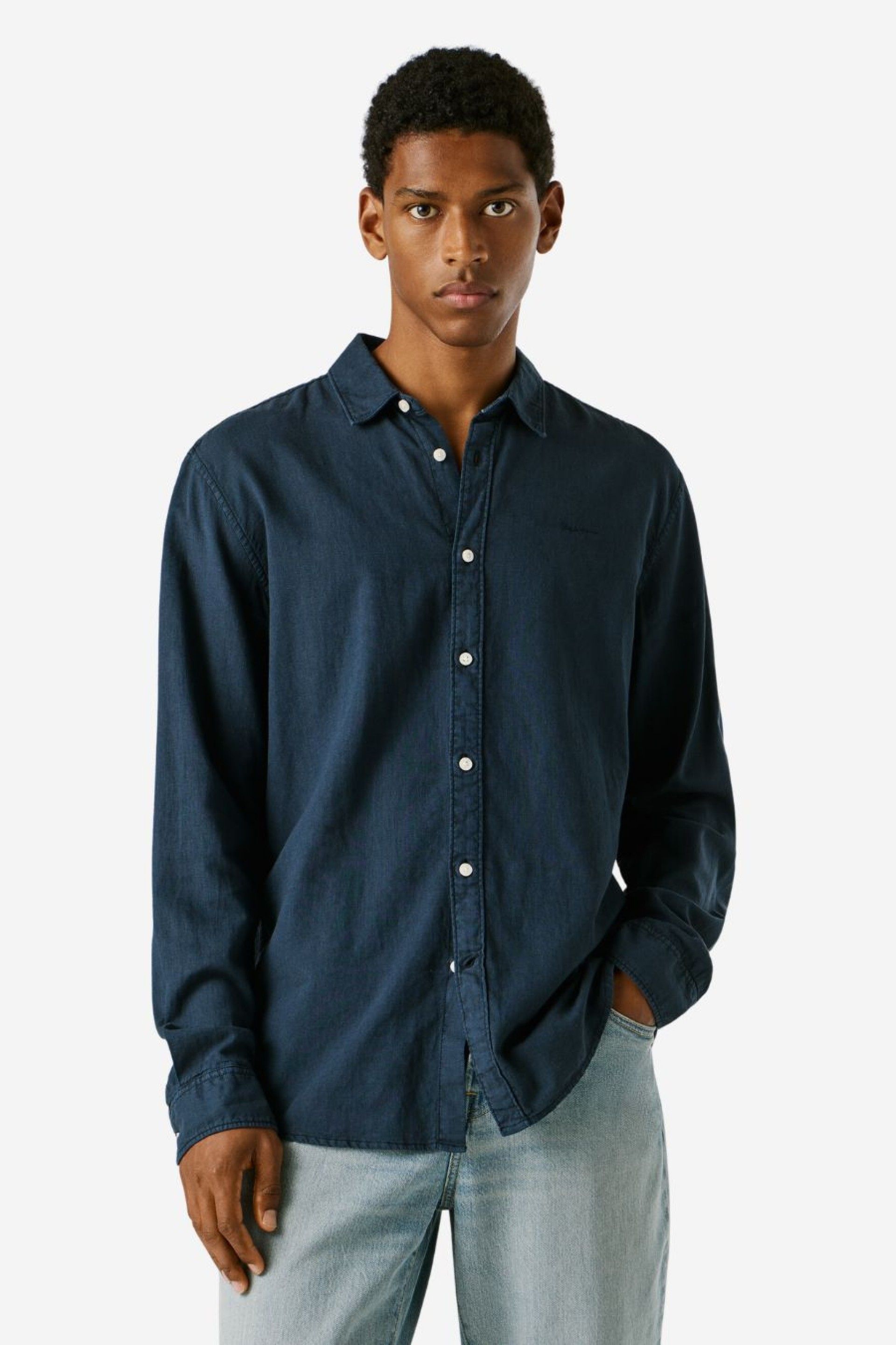 Camisa Pepe Jeans Payton Tingida Relaxed Fit