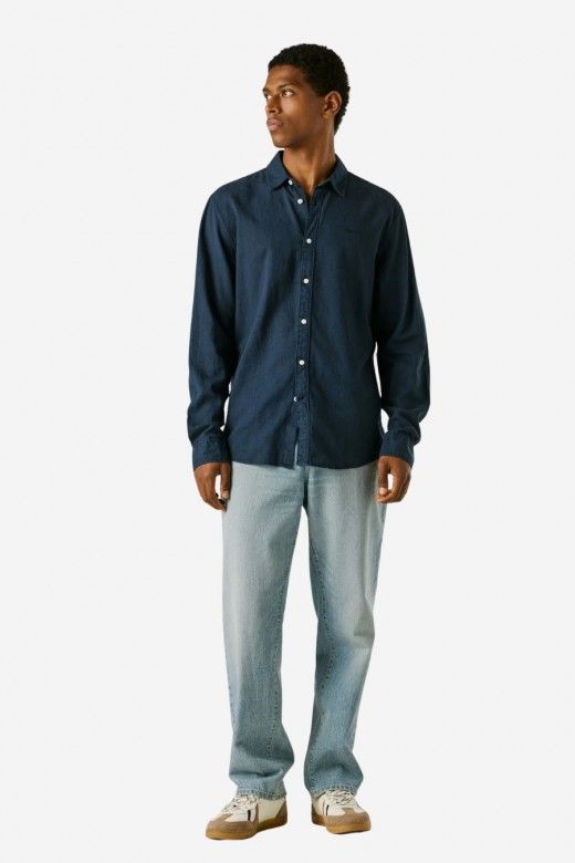 Camisa Pepe Jeans Payton Tingida Relaxed Fit Camisa Pepe Jeans Payton Tingida Relaxed Fit