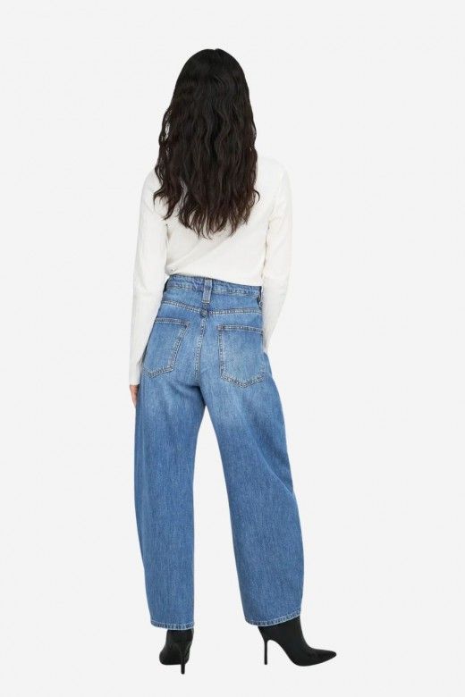 Calça Jeans Only Frankie HW Ank Barrel Denim Calça Jeans Only Frankie HW Ank Barrel Denim