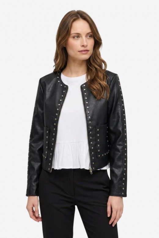 Casaco Mulher Faux Leather LULA STUD ONLY Casaco Mulher Faux Leather LULA STUD ONLY
