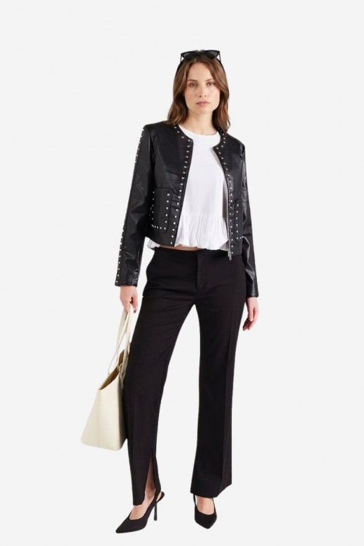 Casaco Mulher Faux Leather LULA STUD ONLY Casaco Mulher Faux Leather LULA STUD ONLY