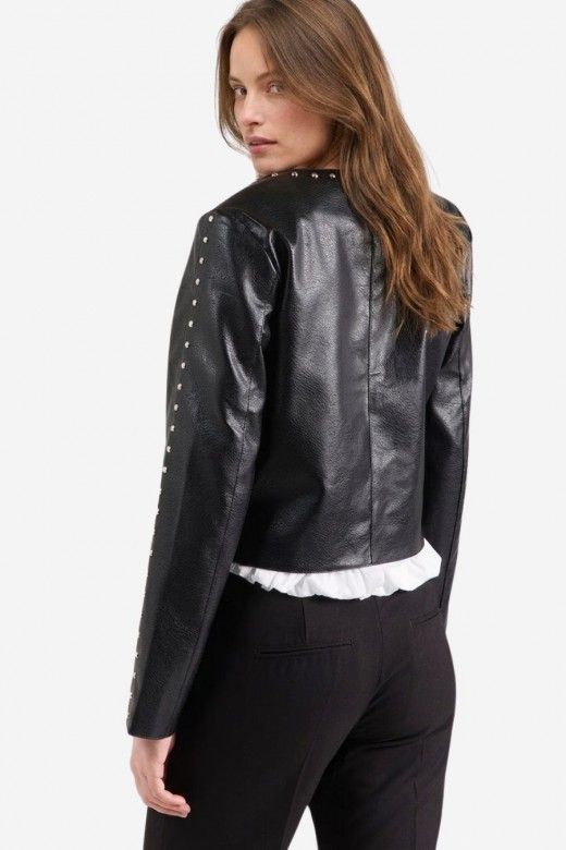 Casaco Mulher Faux Leather LULA STUD ONLY Casaco Mulher Faux Leather LULA STUD ONLY